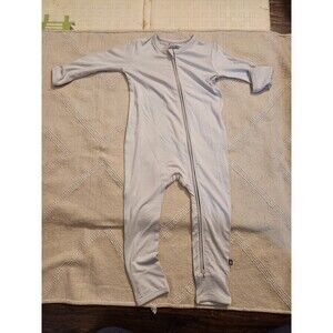 Bumbunny bamboo footie size 4T -light grey